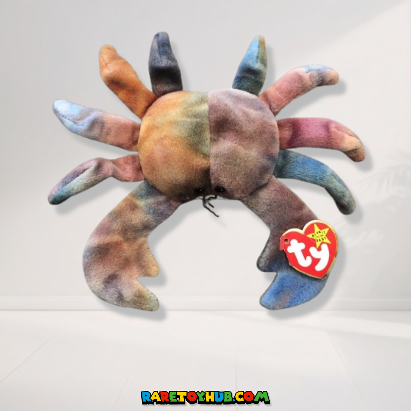 Vintage Claude the Crab Beanie Baby 1996 Complete - RareToyHub