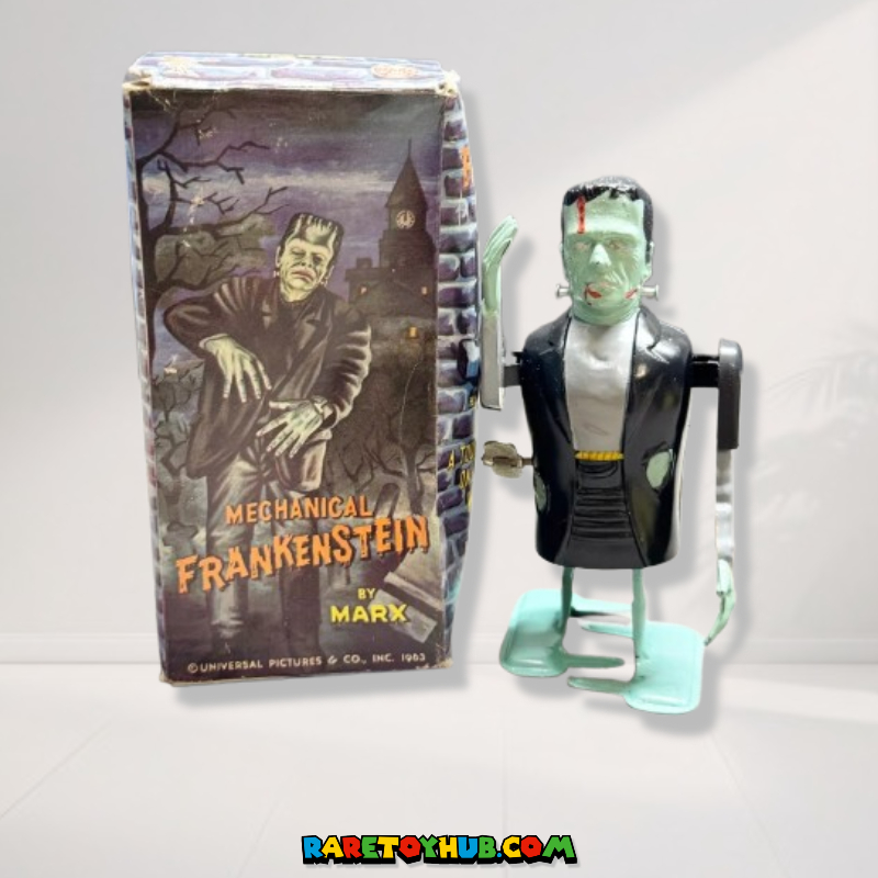 1963 Marx Mechanical Frankenstein Wind Up Tin Toy