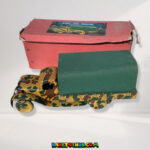 Wells Brimtoy No. 139 Large Clockwork Army Wagon Wind-up Truck